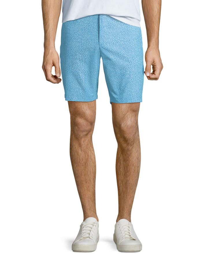 Men's Shell-print Chambray