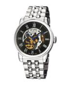 Men's Automatic Vanderbilt Silver Tone Stainless Steel Bracelet Watch