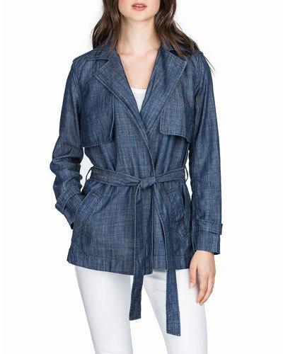 Chambray Trench Jacket, Dungaree