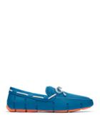 Men's Mesh & Rubber Braided-lace Boat Shoes, Seaport Blue/alloy