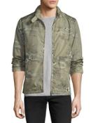 Floral-print Wind-resistant Jacket