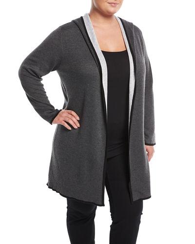Double-face Hooded Cardigan,