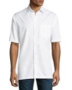 Classic-fit Regular-finish Tonal-print