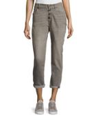 Low-slung Five-pocket Jeans, Gray