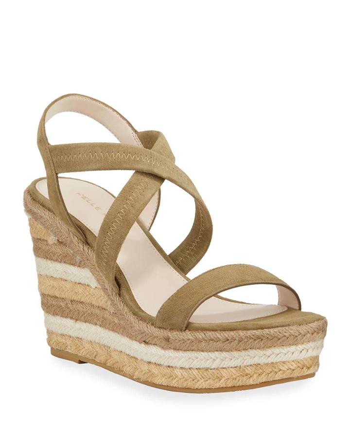 Raia Suede Wedge Espadrilles