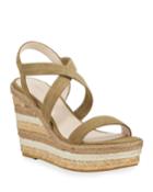 Raia Suede Wedge Espadrilles