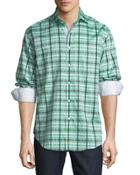 Grid-print Cotton