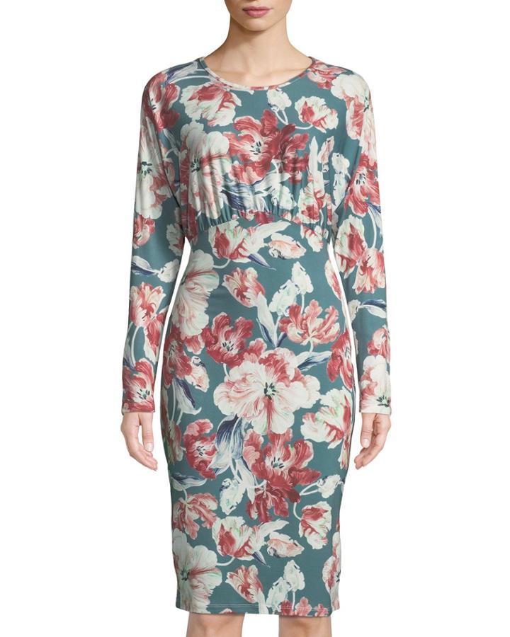 Blouson-bodice Floral-print