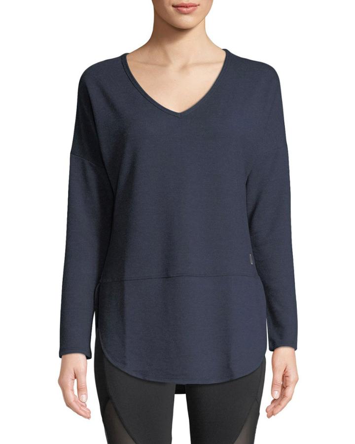 Leigh V-neck Long-sleeve Tee