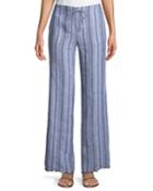 Relaxed Striped Ribbon Pants