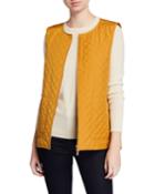 Adiva Zip-front Drawstring-waist Vest