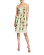 Floral-print Spaghetti Strap Camisole Dress