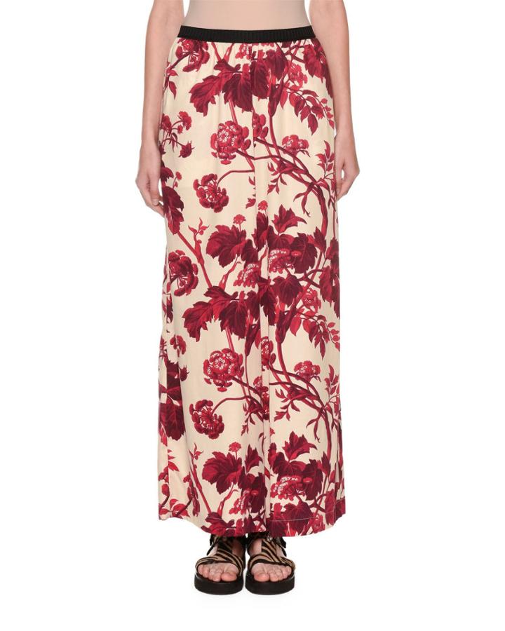 Floral Full-leg Pants