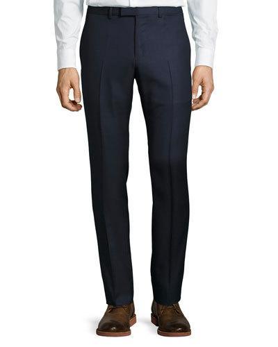 Monaco Wool Trouser Pants, Navy