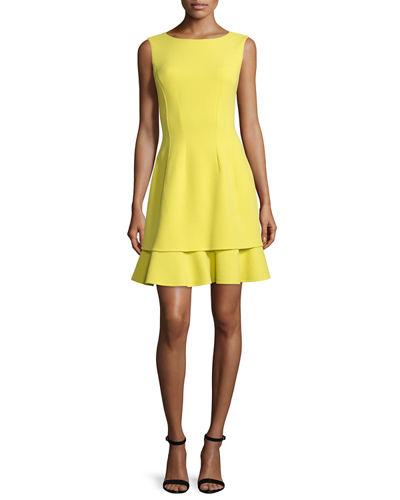 Layered-skirt Sleeveless Dress