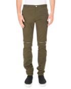 Zip-trim Biker Trouser Pants