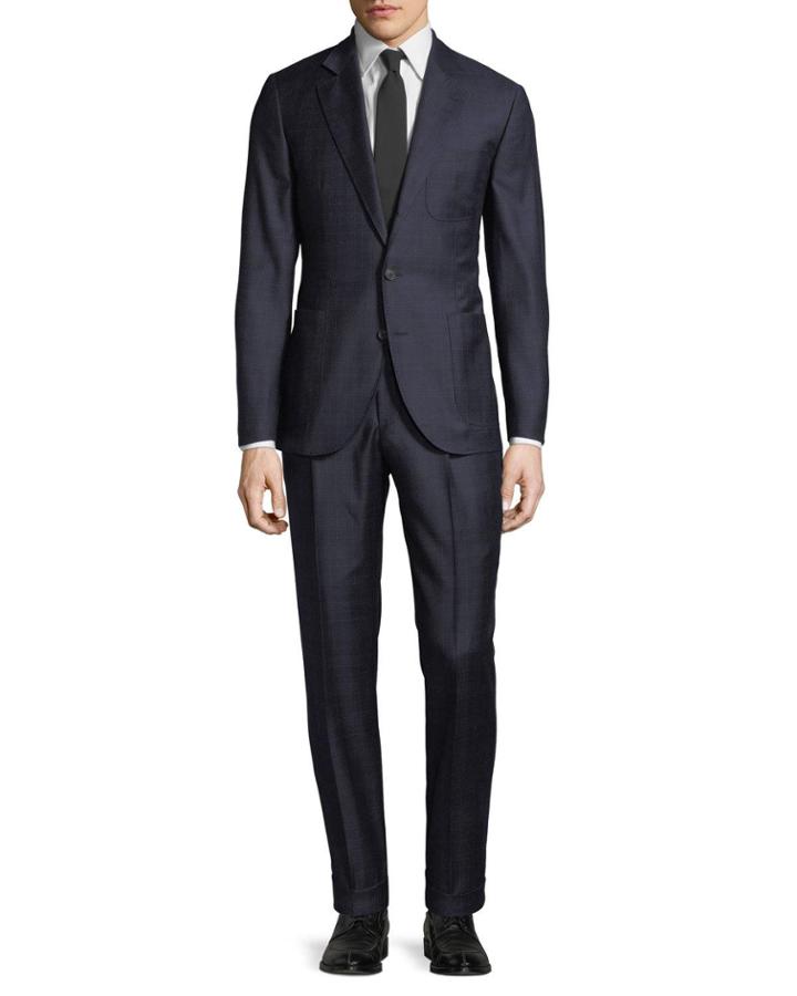 Men's Prince Of Wales Two-piece Wool