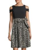 Cold-should Fit & Flare Dress