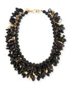 Kalamu Layered Dark Horn Necklace