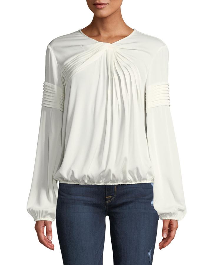 Twist-neck Pleated