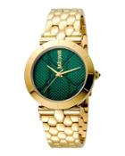 34mm Animal Devore Bracelet Watch, Green