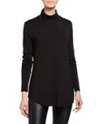 Relaxed-fit Long-sleeve Turtleneck Top