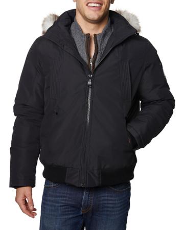 Men's Zip-up Bomber Jacket W/ Hood