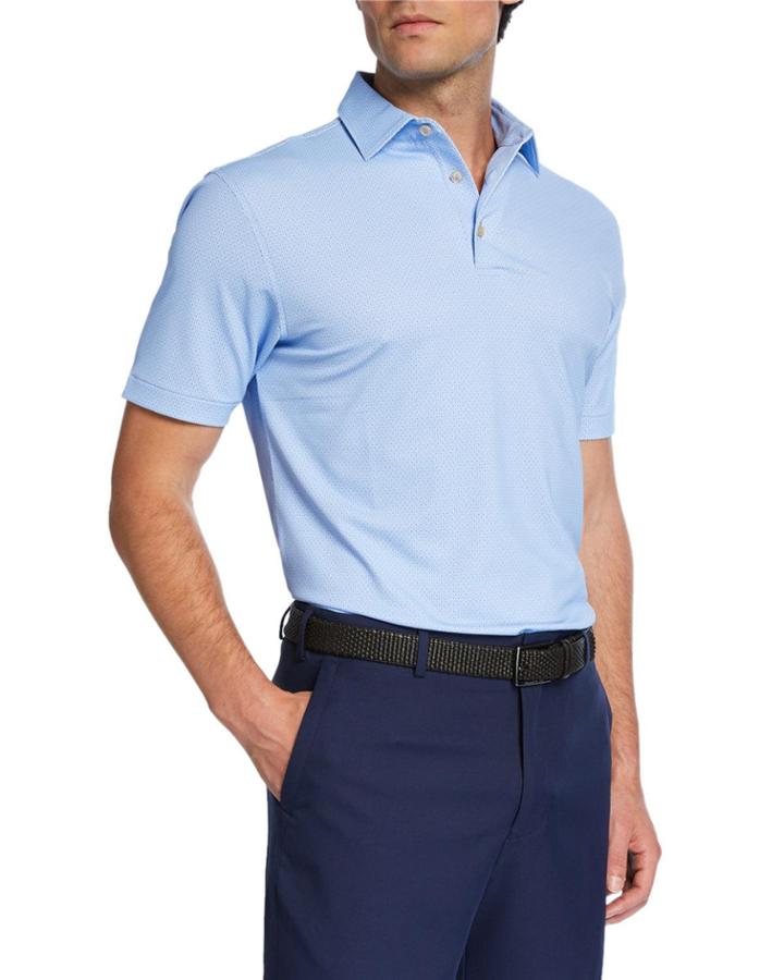 Men's Printed Pine-dot Polo