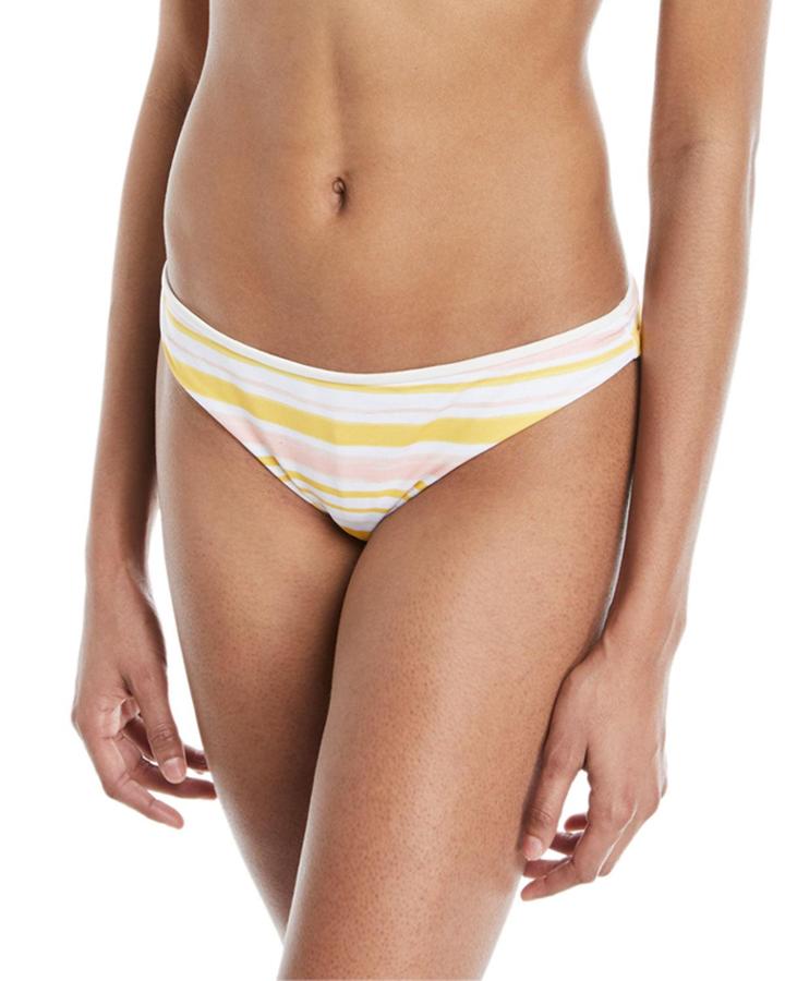 Annia Painted Stripe Low-rise Swim Bikini Bottoms