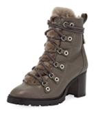 Hillary Shearling Fur-lined Hiker Booties