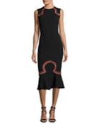 Lotus Embroidered Sleeveless