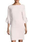 Tulip-sleeve Crepe