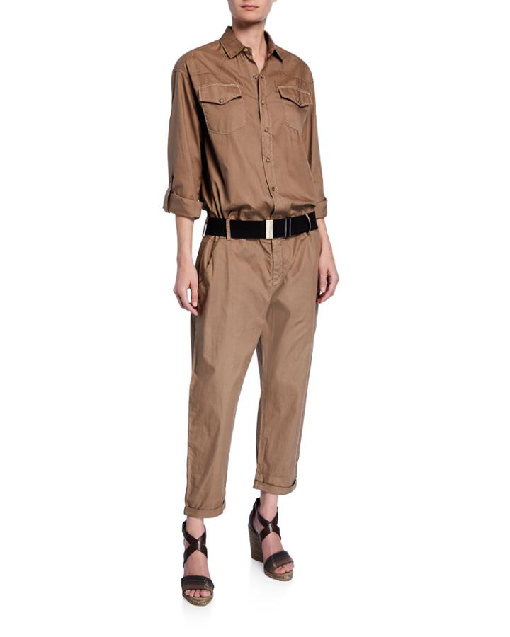 Embellished Utility Jumpsuit