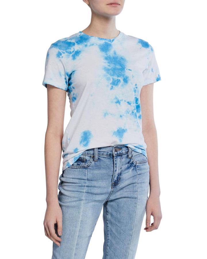 Spotted Tie-dye Short-sleeve Cotton Tee