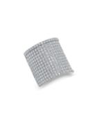 14k White Gold Diamond Shield Ring,