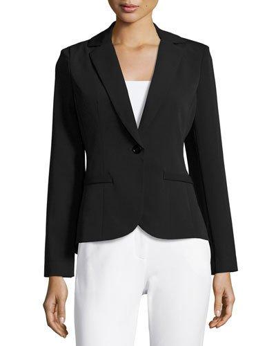 One-button Suiting Jacket, Black