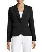 One-button Suiting Jacket, Black