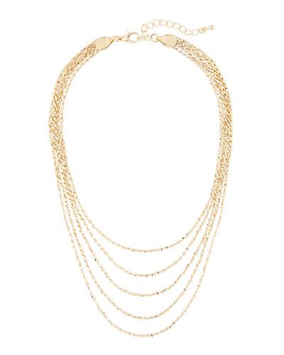 Golden Layered Choker Necklace