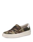 Nikitabis Camouflage Studded Sneaker, Army/white