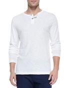 Long-sleeve Two-button Henley