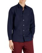 Men's William Long-sleeve Woven Shirt With Check Detail
