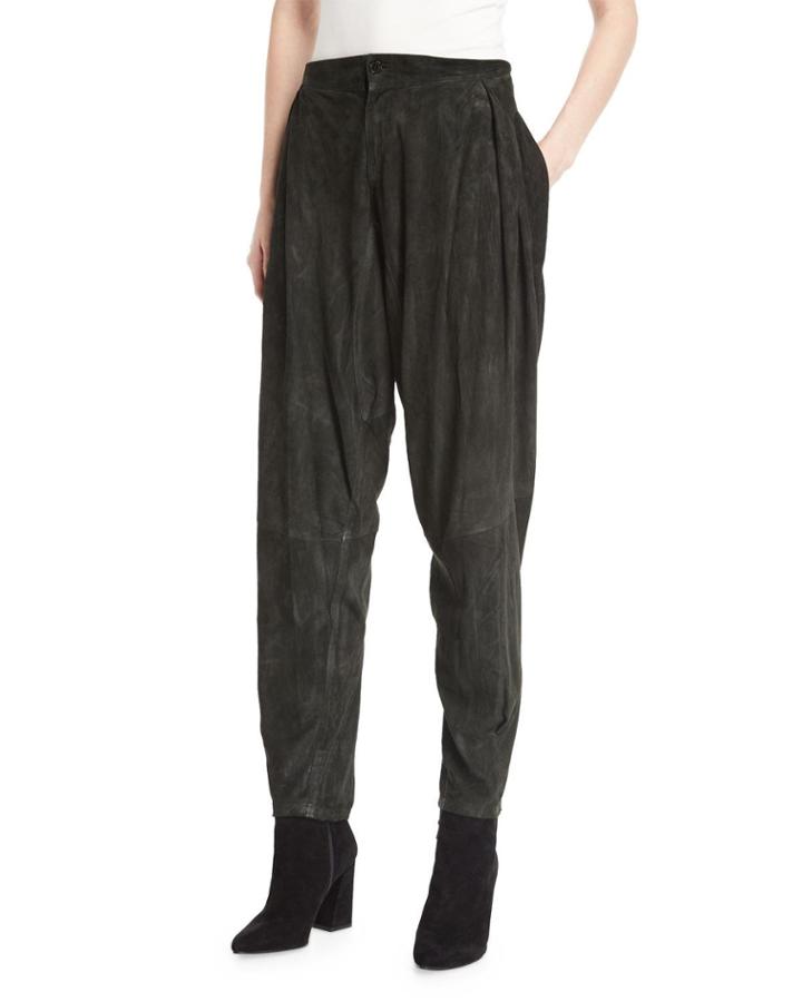 Suede Jodhpur Pants