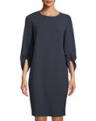 Tory 3/4-sleeve Finesse Crepe