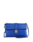 Jeyne Leather Crossbody Bag, Cobalt