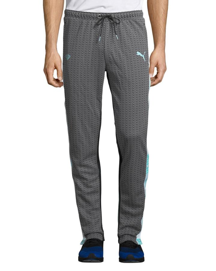 Men's Puma X Diamond Side-snap Pants, Black