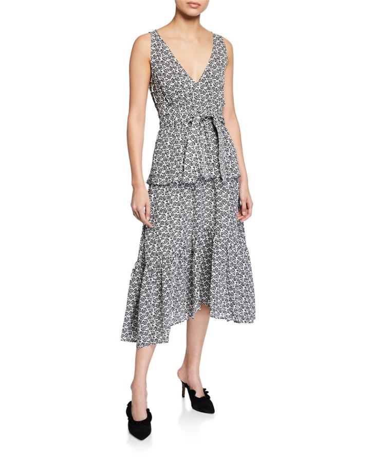 Judd Printed Tiered Silk