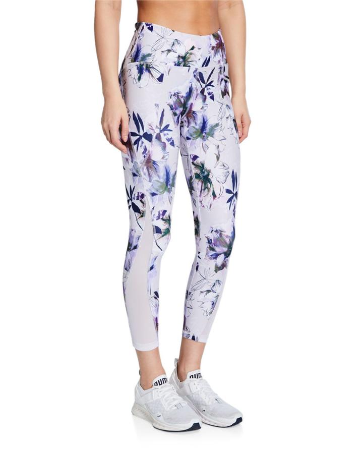 Floral Slide Capri
