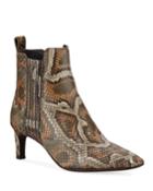 Monili Beaded Python Booties