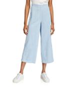 High-rise Denim Culottes