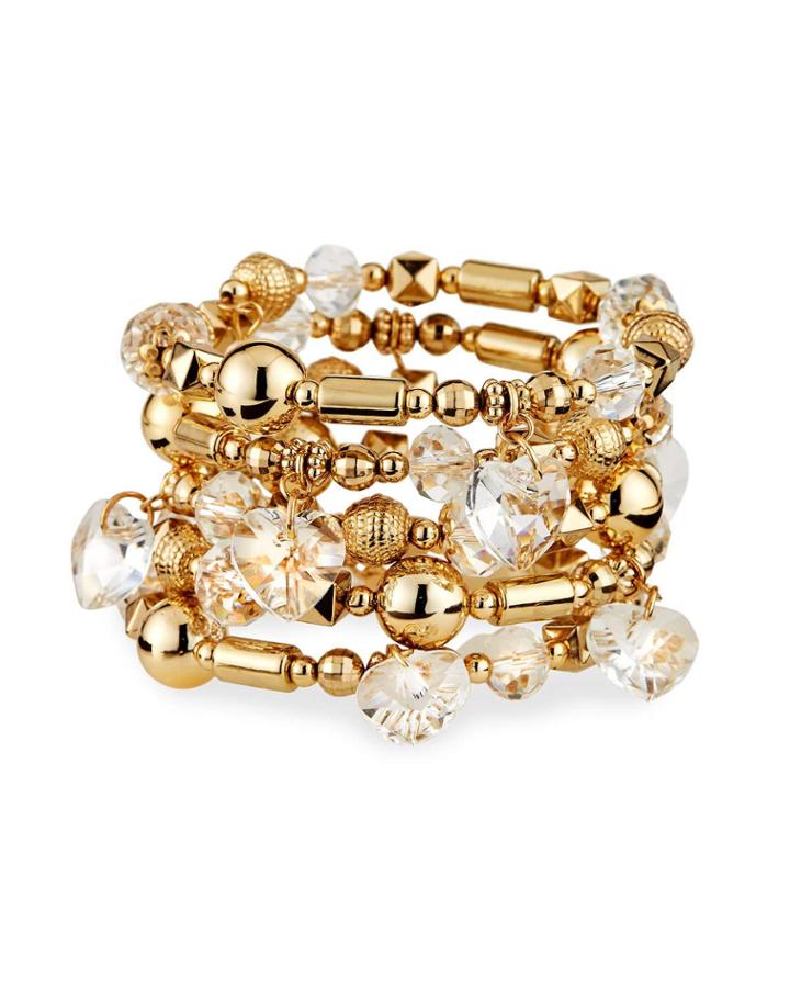 Wraparound Heart-stone Bracelet